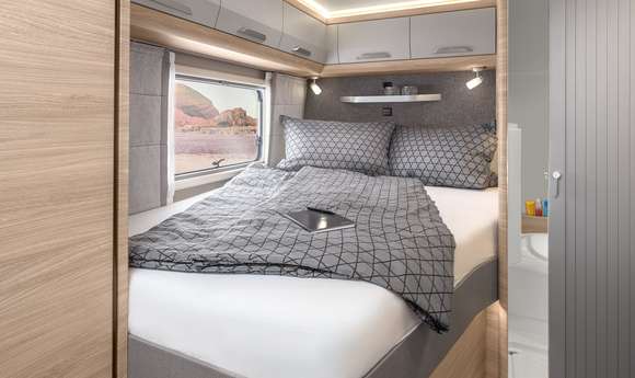 Das Schlafzimmer des VAN TI Plus im Interieur