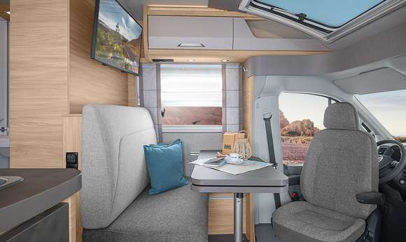 Ein Blick in das Interieur des KNAUS VAN TI Plus