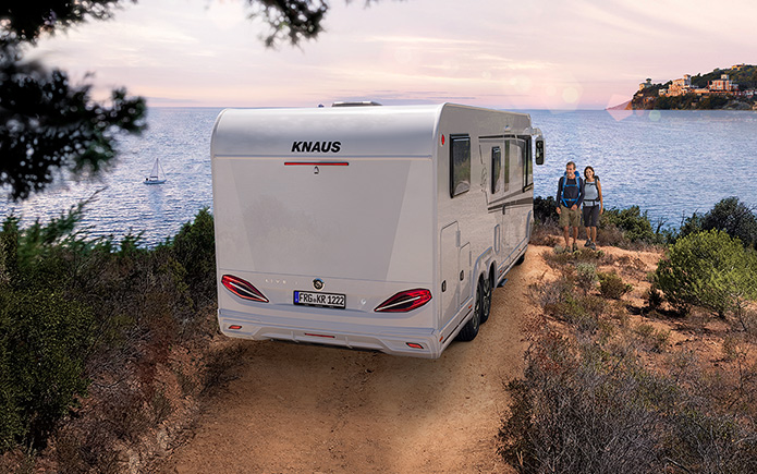 KNAUS L!VE I Exterieur mit CATEYE evolution Rückleuchten
