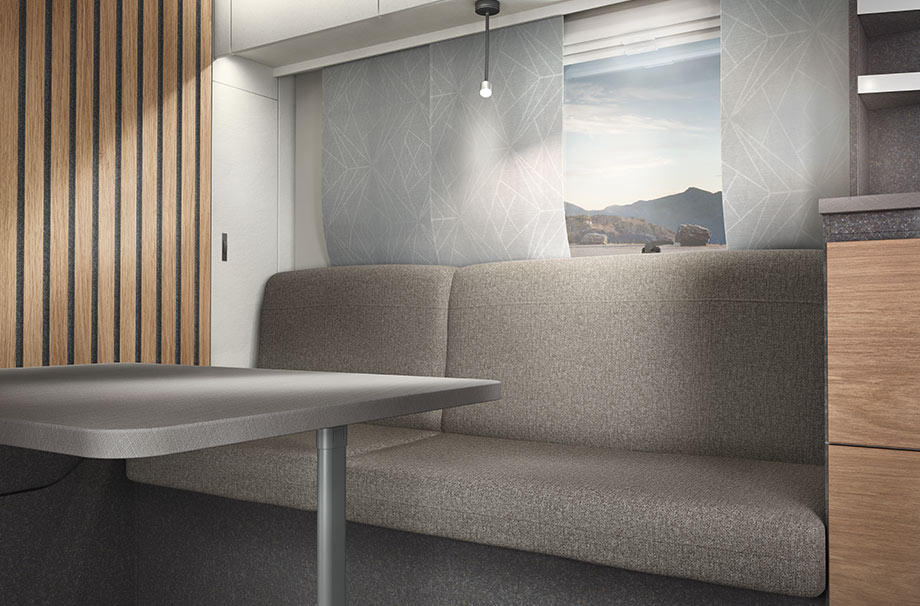 Das KNAUS YASEO Polster in der Farbe Elegant Silver
