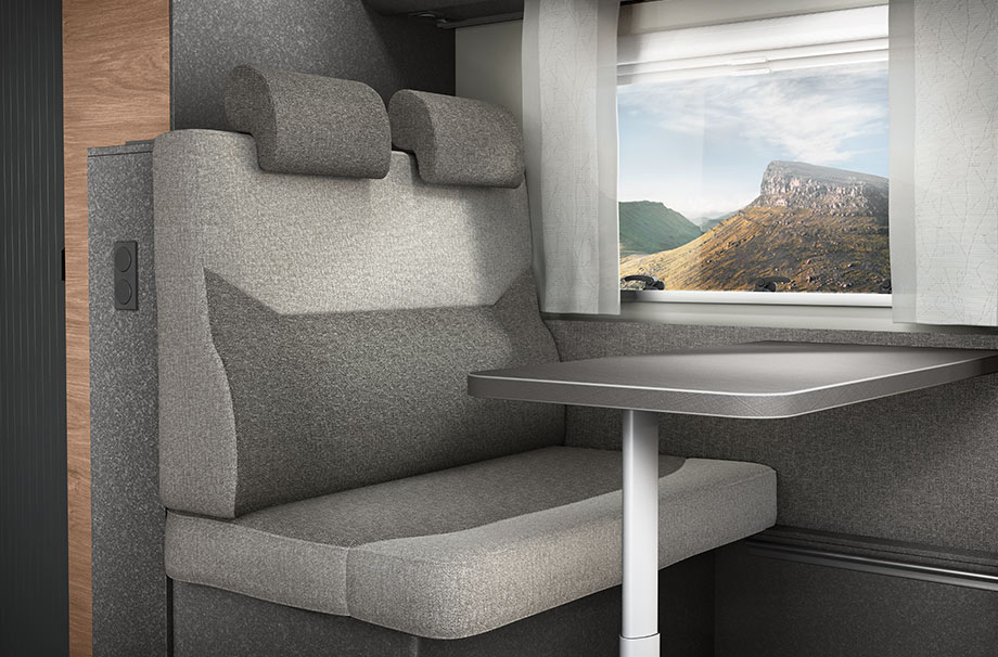 Das KNAUS L!VE TI Polster in der Farbe cool grey