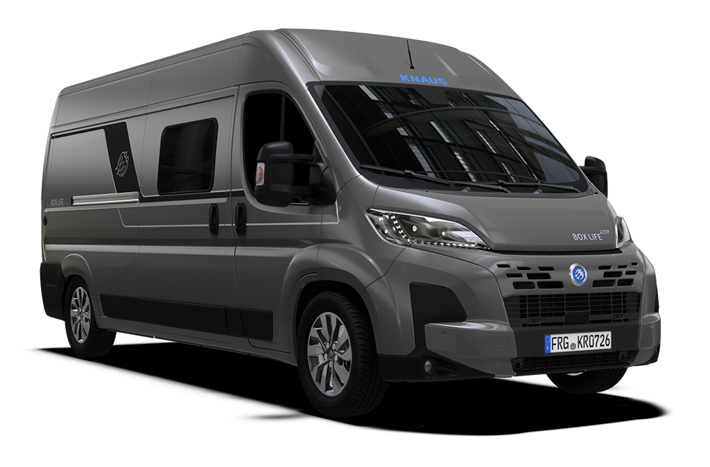 Die KNAUS BOXLIFE Lackvariante in der Farbe Lanzarote Grau
